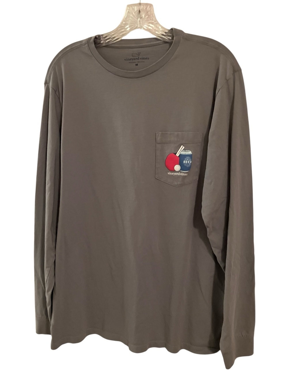 Vineyard Vines Long-Sleeve Beer Pong Pocket Tee